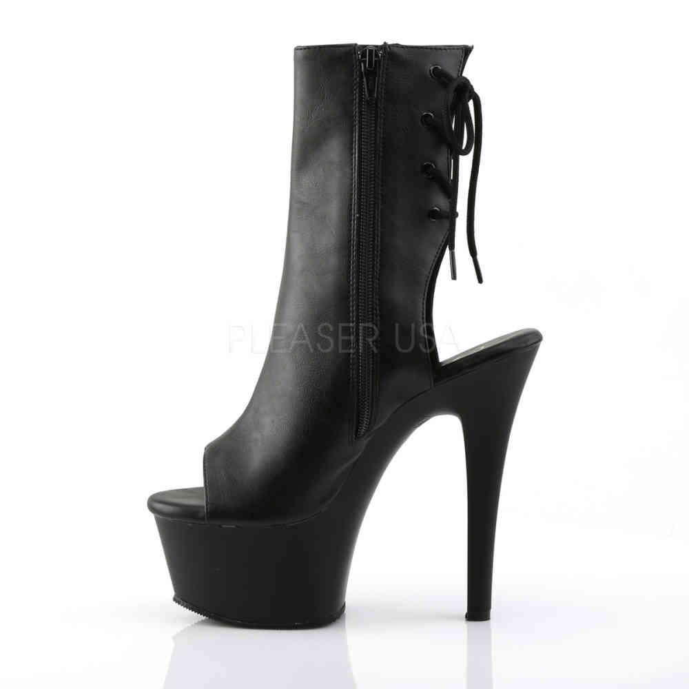 Pleaser - ASPIRE1018 Platform Boots, Pole dance shoes - Pole dance shoes - Black